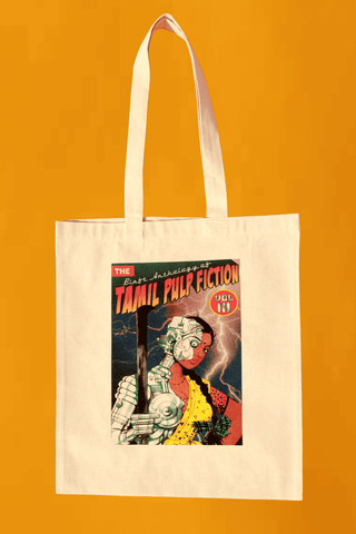 Tamil Pulp Tote - Cyborg Lady