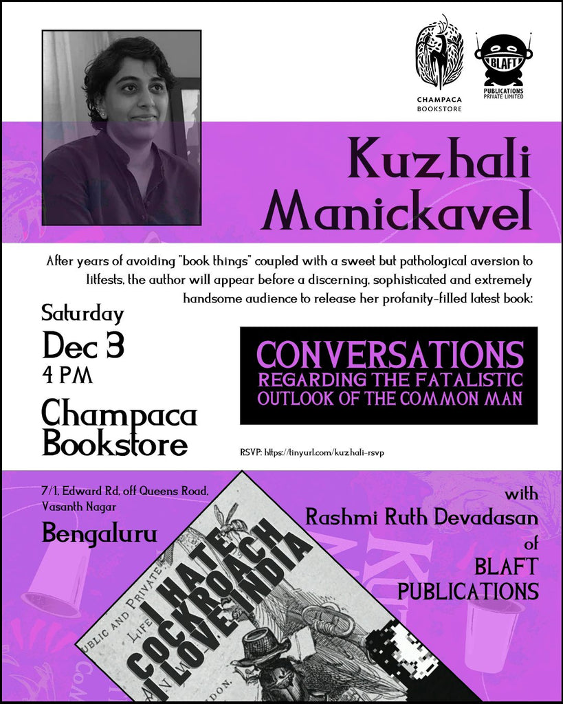 Dec 3 Book Launch for Kuzhali Manickavel's CONVERSATIONS