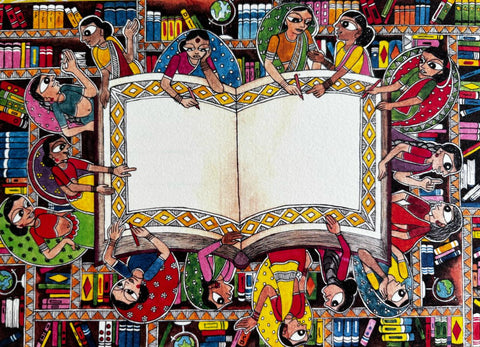 "Constitution of India"–Postcard by Malvika Raj