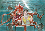 Tamil woman and her tentacled monster lover in a movie theater